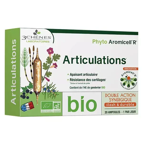 Les 3 Chênes Phyto Aromicell'R Suporte Orgânico para Articulações 20 ampolas