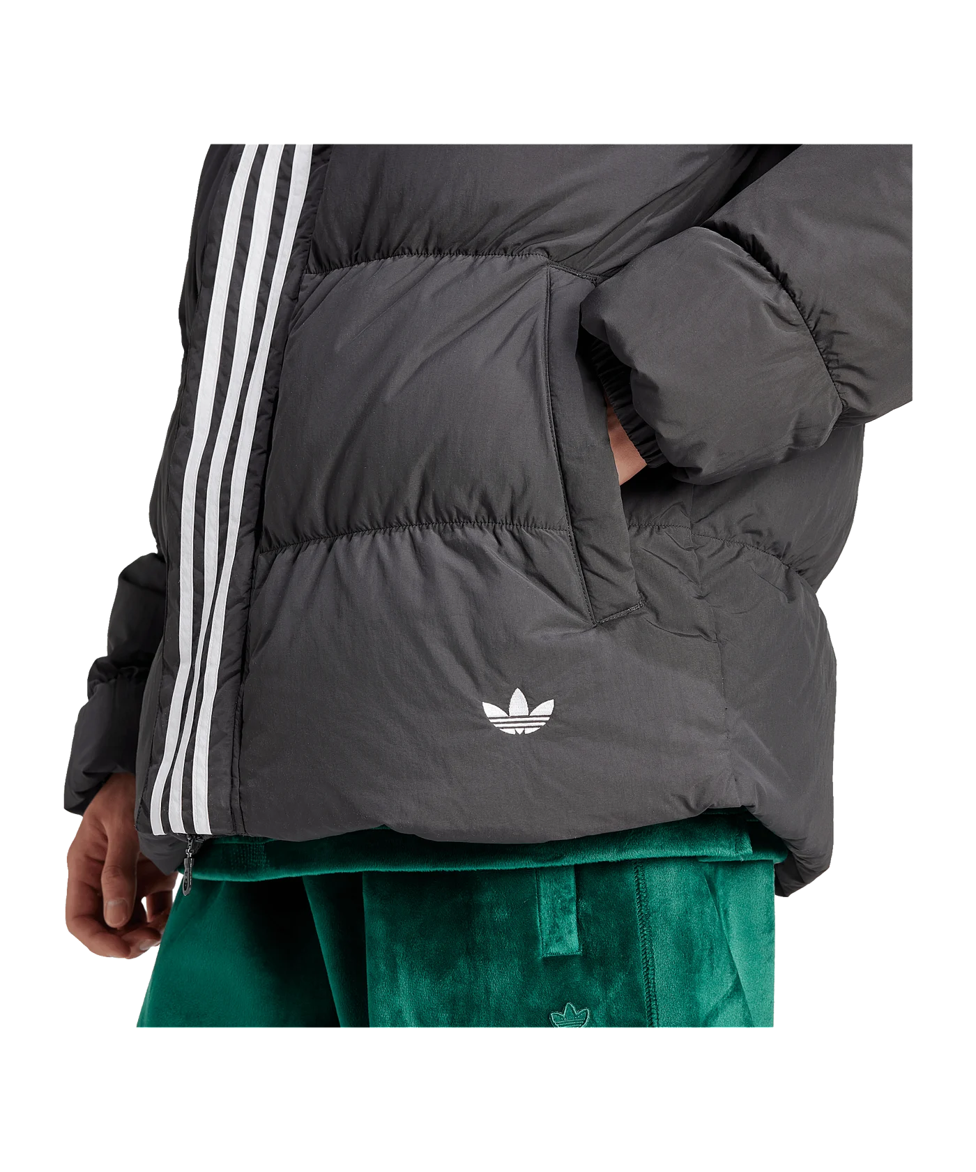 adidas Originals Down Rift Jacke Schwarz Weiss