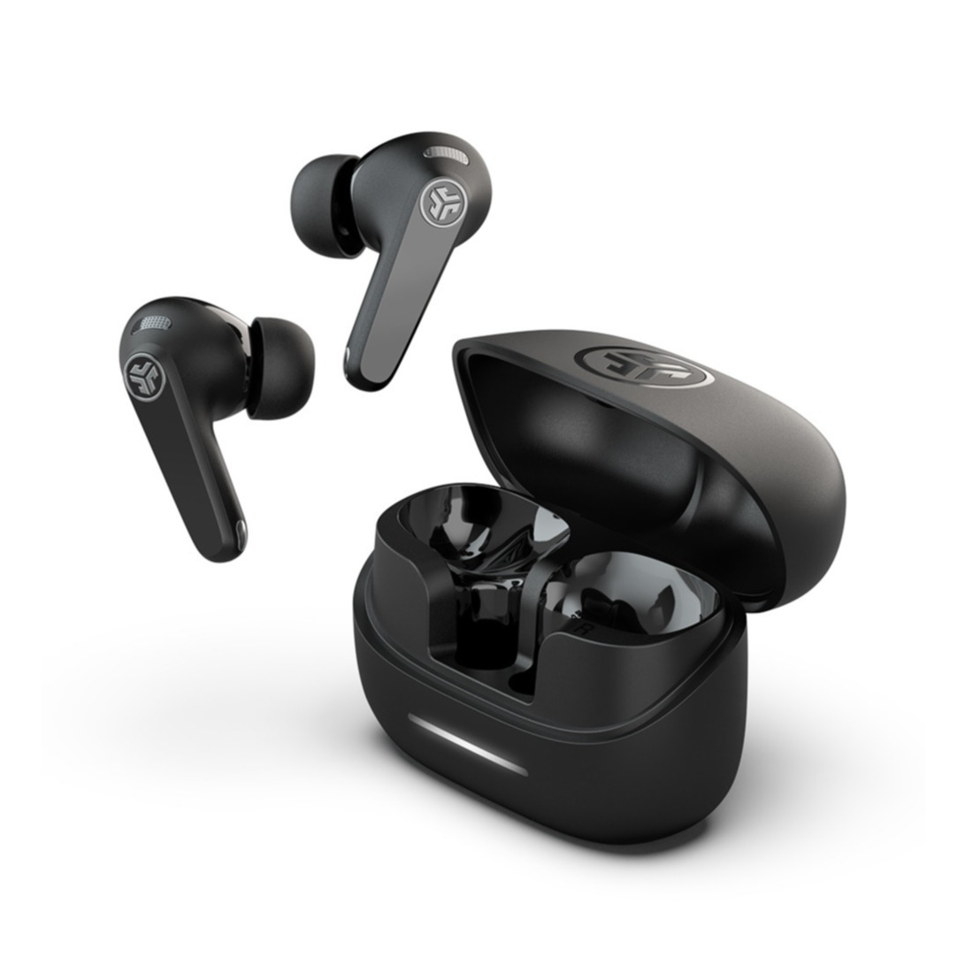 JBuds Pods ANC Bluetooth 5.4 In-Ear TWS Kopfhörer Headset IP55 mit Ladecase (IEUEBJBPODSRBLK124) - Schwarz
