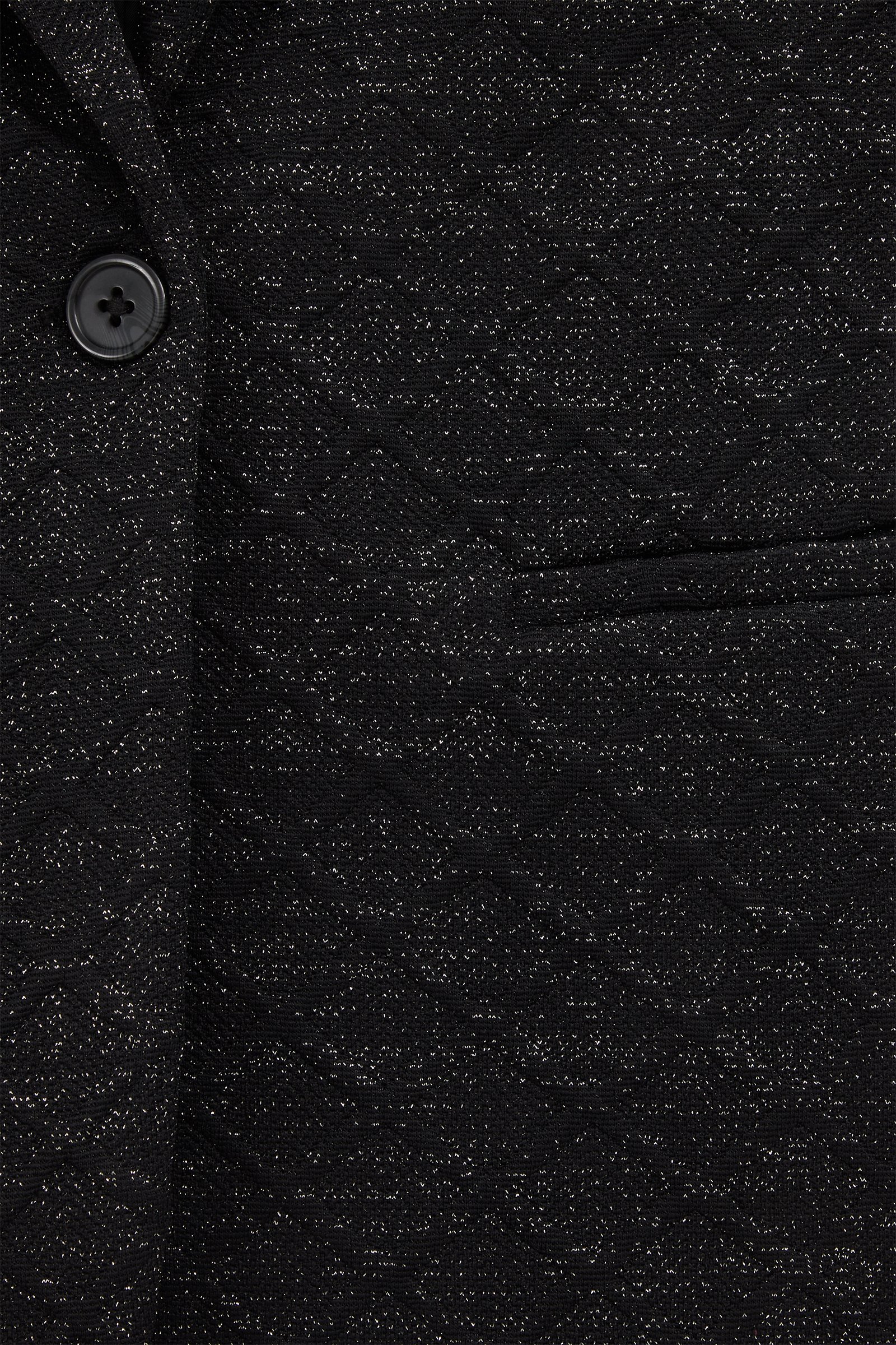 Meisjes gilet met glittergaren WE Fashion Zwart