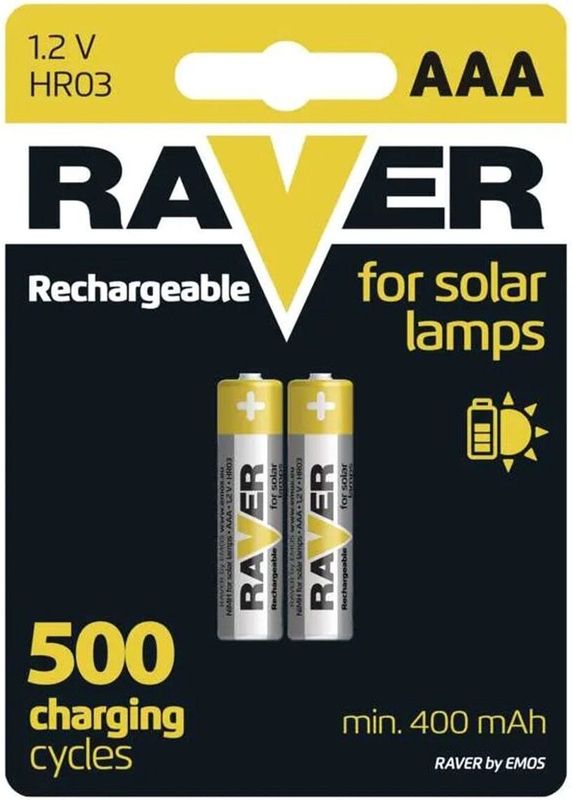 Raver - Oplaadbare Batterijen AAA - 1.5V - Blister van 2 Stuks