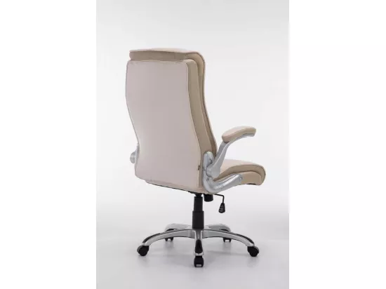 Chaise de bureau - Similicuir & Plastique - Crème - BIG Villach