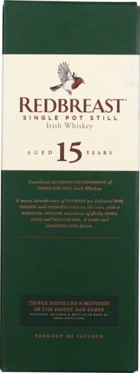 REDBREAST 15 YEARS POT STILL 70CL