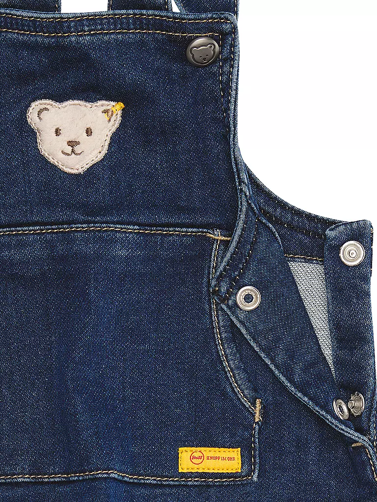 STEIFF Baby Jeans Latzhose blau