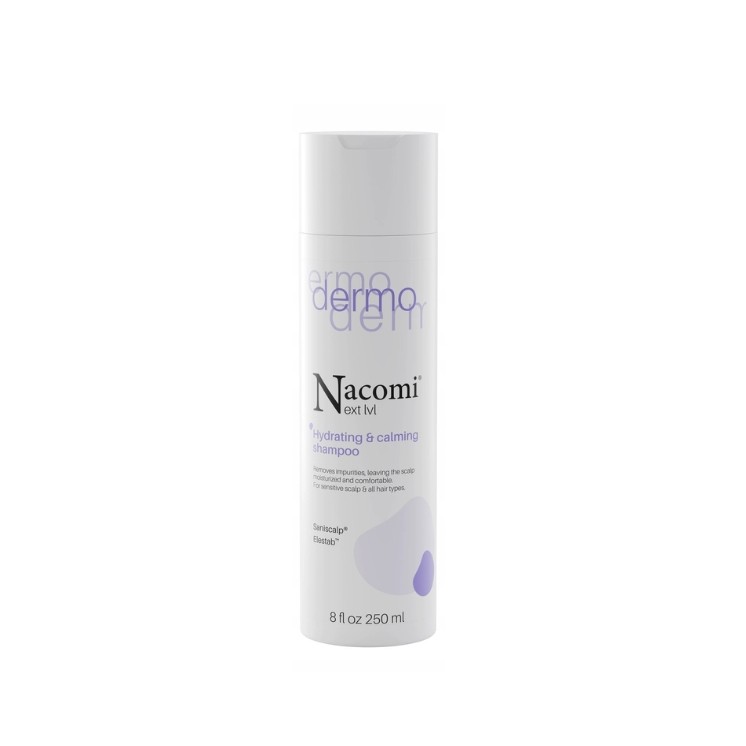 Nacomi Next Level Dermo Feuchtigkeitsspendendes und Beruhigendes Haarshampoo 250 ml