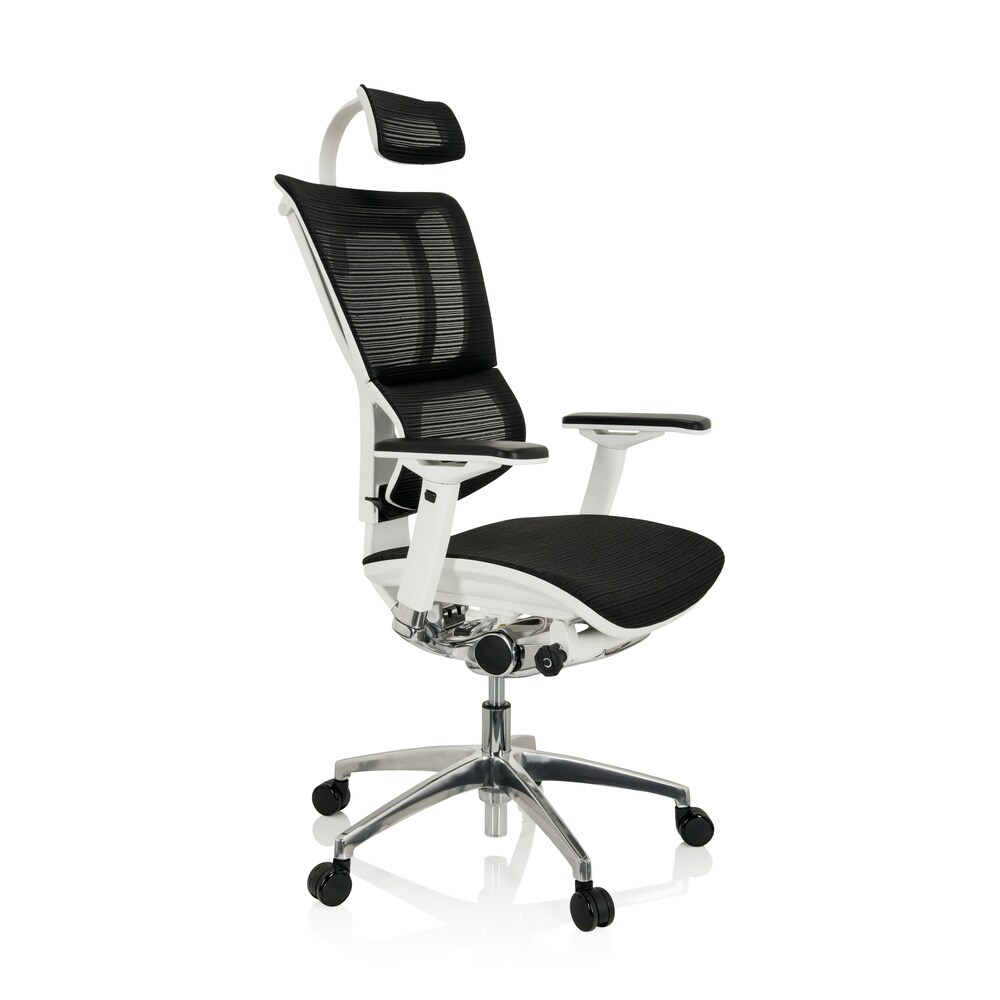 Luxus Chefsessel ERGOHUMAN SLIM Netzstoff mit Armlehnen (höhenverstellbar) hjh OFFICE