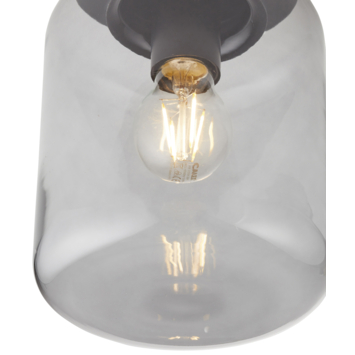 KARWEI plafondlamp Juno rookglas