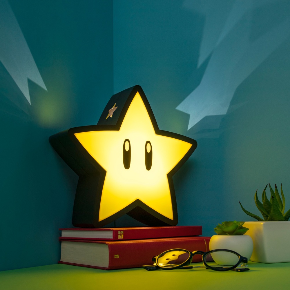 Super Mario Super Star Light mit Projektion