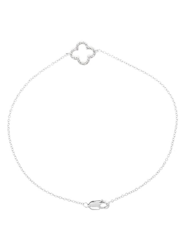 Armband, Diamant, 19,5 cm, Silber 925 rhodiniert