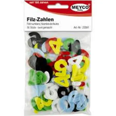 Meyco - Filz Zahlen 50 Stück