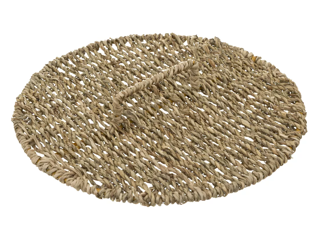 Poubelle de salle de bain avec couvercle en Seagrass 9 L