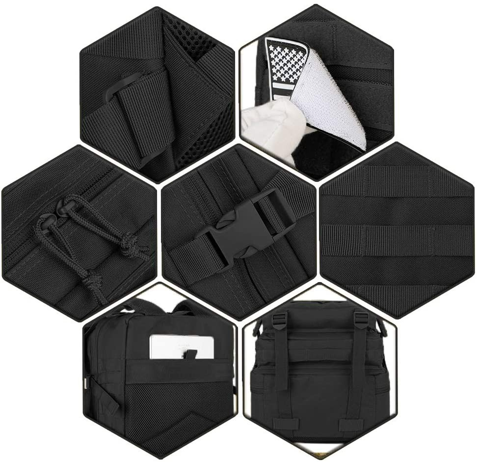 (45L) Taktischer Militär Wander Rucksack MOLLE System Outdoor Camping Backpack - Grün