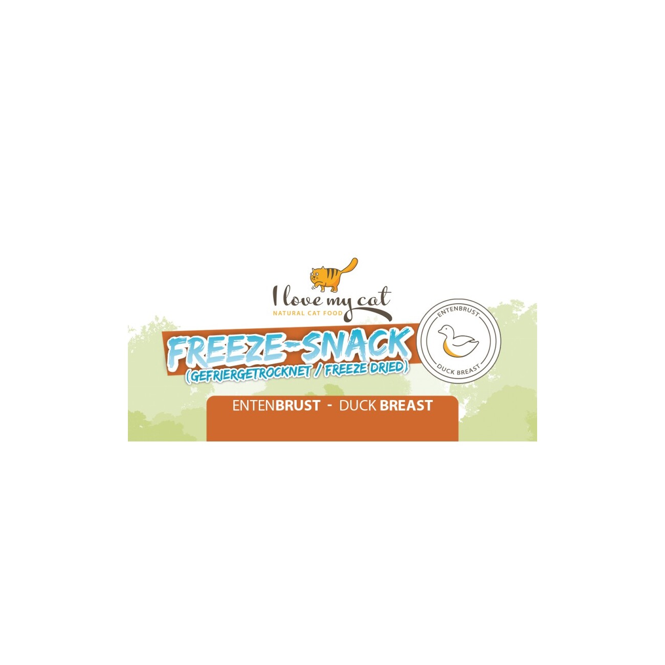 I love my cat Freeze-Snack für Katzen mit Entenbrust - 25g