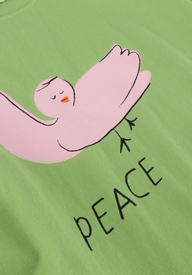Jelly Mallow groene jelly mallow t-shirt peace t-shirt