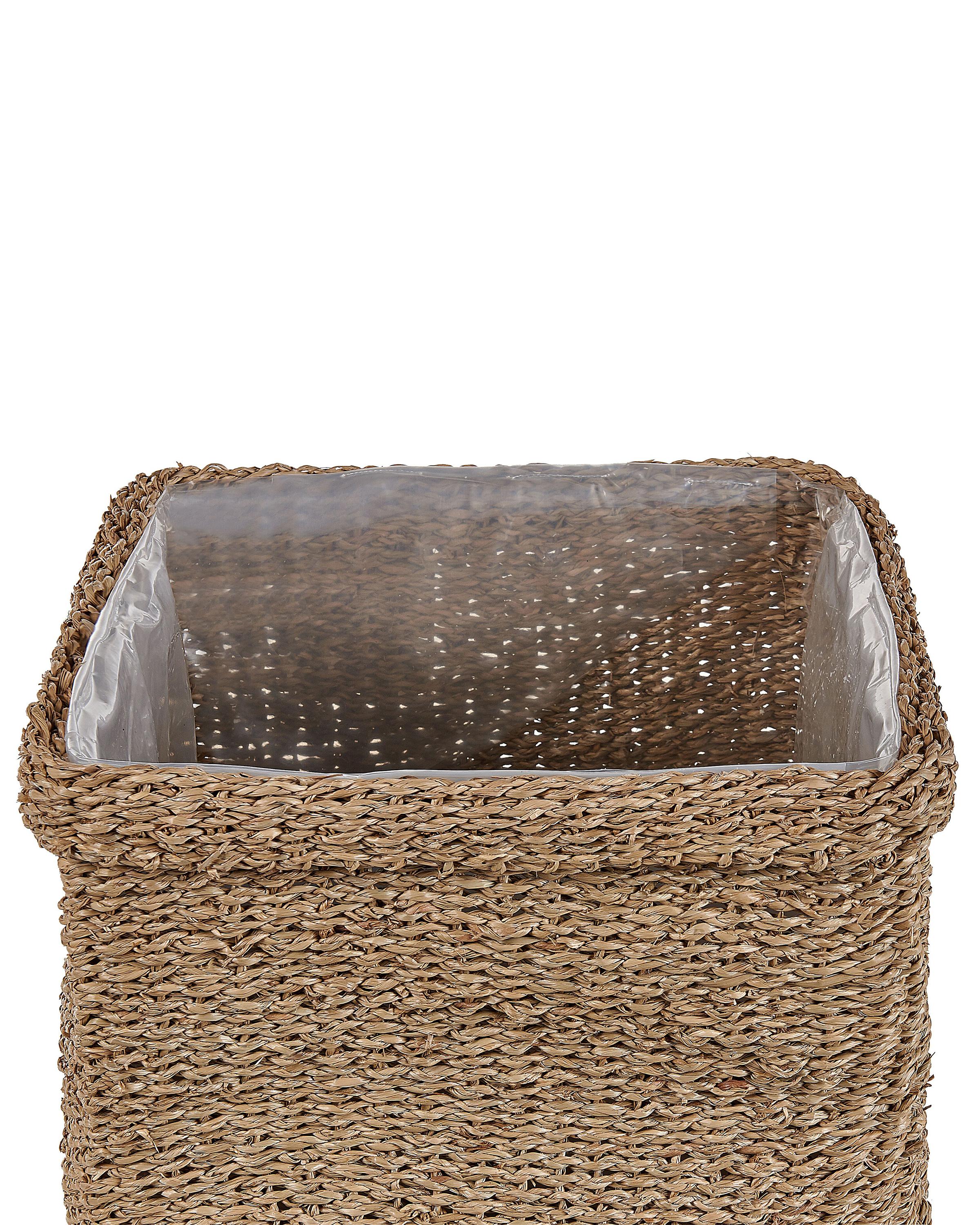 Set van 3 bloempotten RIVULINE Zeegras 23/27/30 cm Natuurlijk