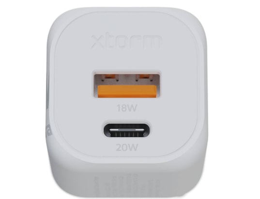 XTORM - Chargeur secteur 20W GaN2 Ultra -1 USB-C 1 USB-A