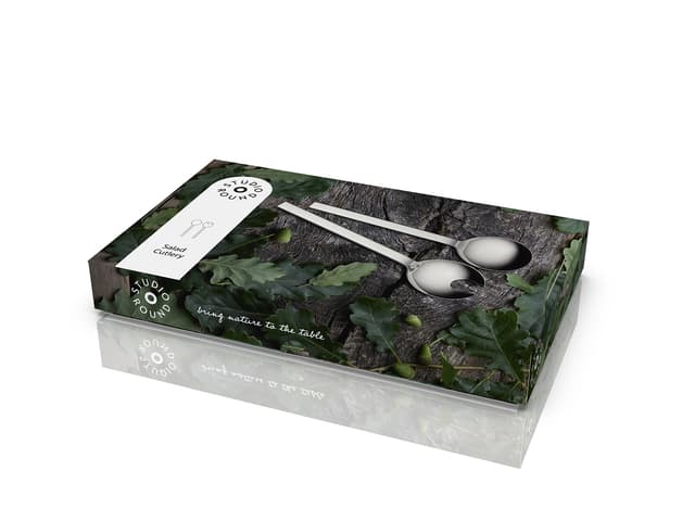 Studio Round Storm Salatbestik 25 cm Stål