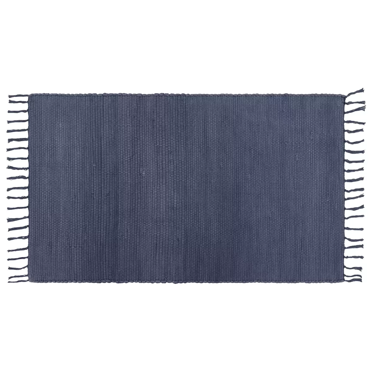 Handwebteppich Annika Blau