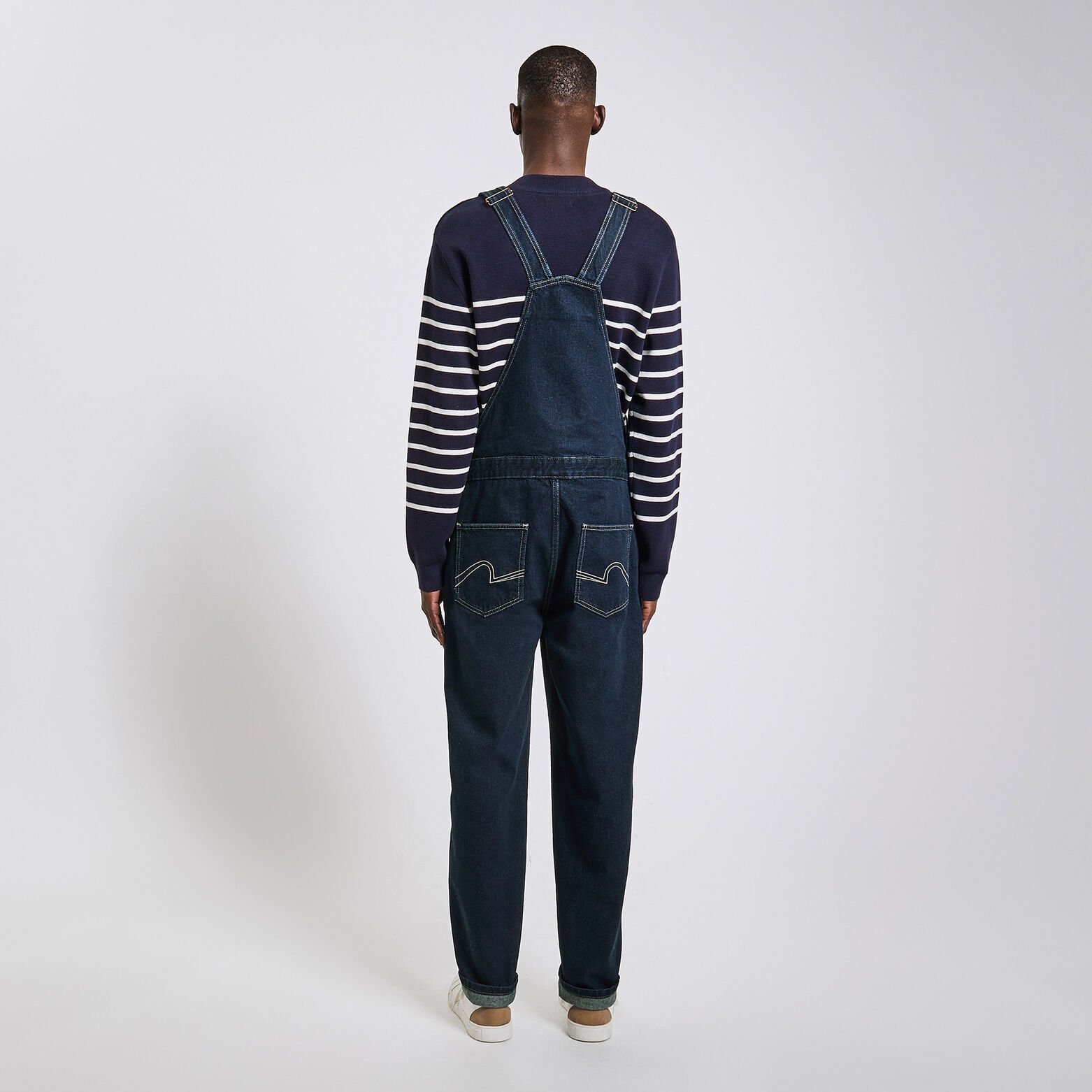 Salopette en jean brut Bleu moyen