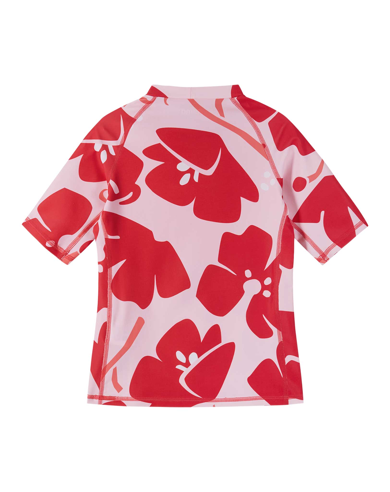 Badeshirt JOONIA BLUMEN kurz in misty red