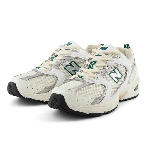 New Balance 530 Sneakers, Sea Salt/White/Marsh Green, 44