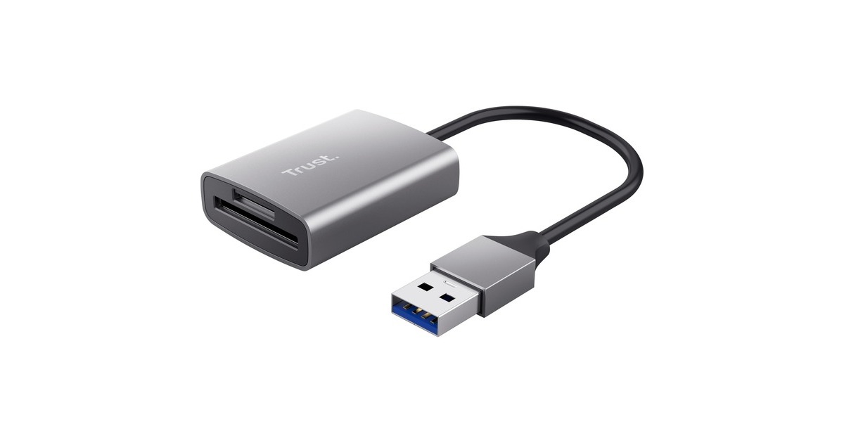 TrustDalyx Snelle USB-kaartlezer van aluminium  (Aluminium)