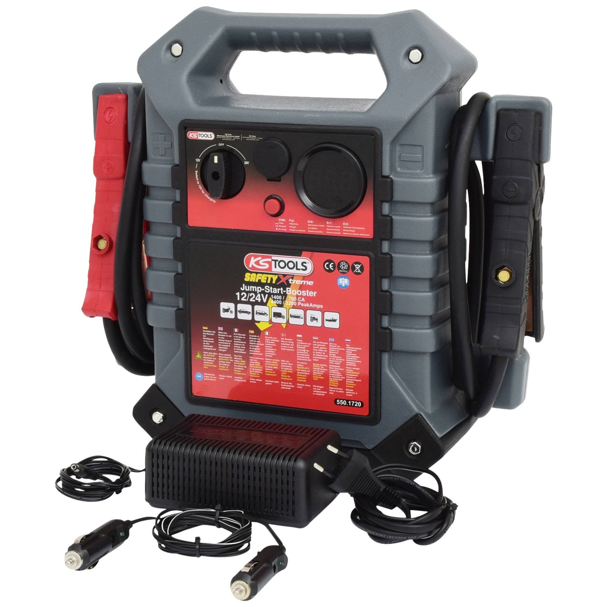 KS Tools 12 V + 24 V Batterie-Booster 550.1720