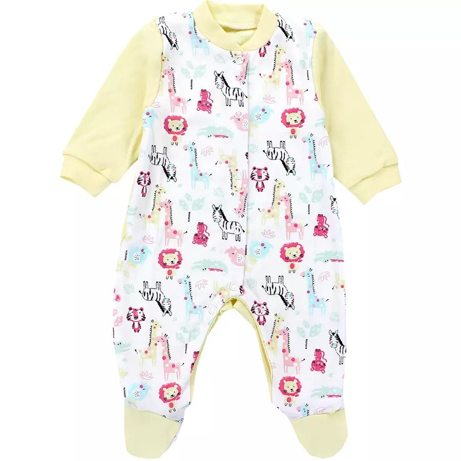TupTam Baby Mädchen Schlafstrampler mit Fuß 3er Pack gelb