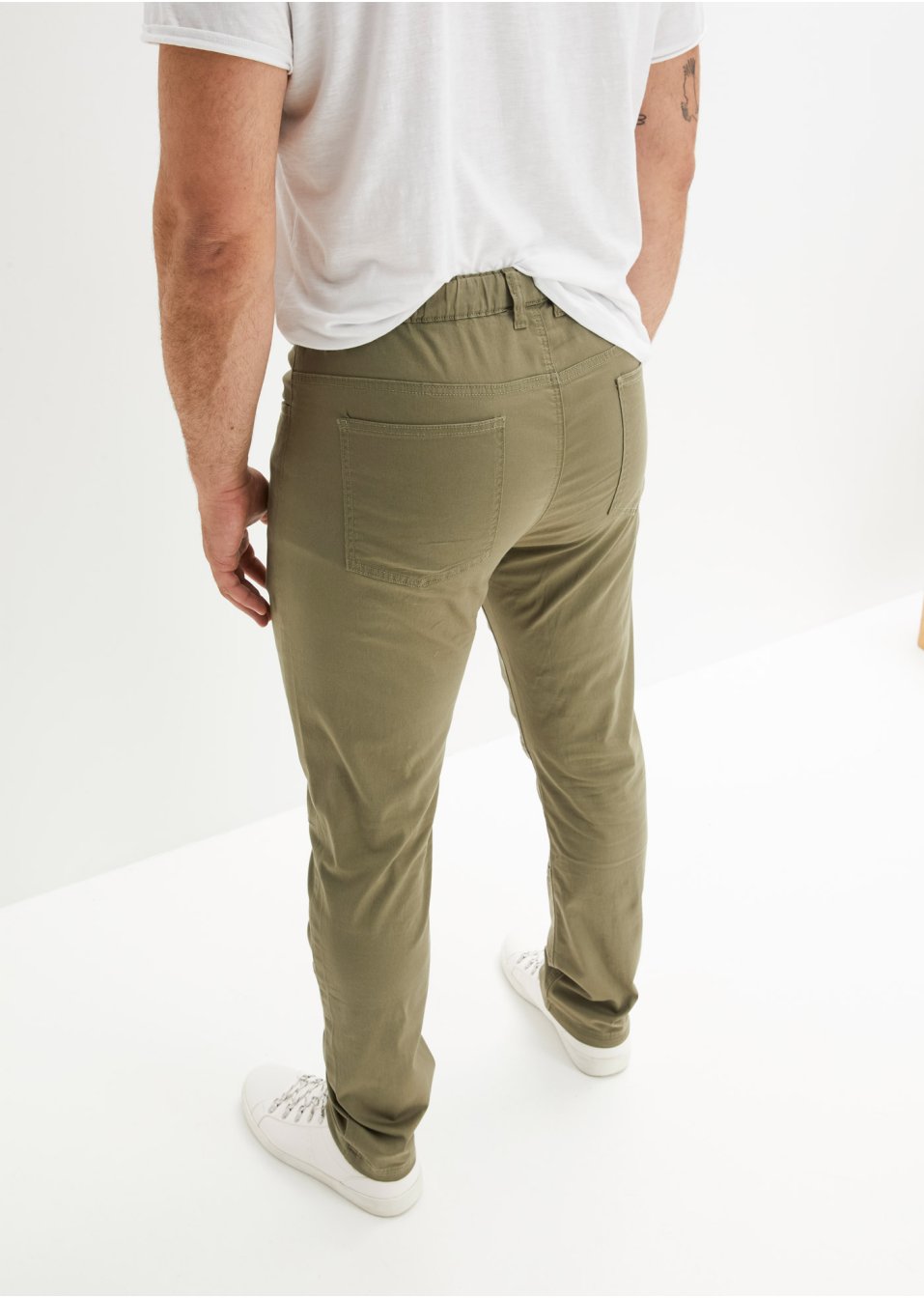 Pantalon taille extensible Regular Fit, Straight