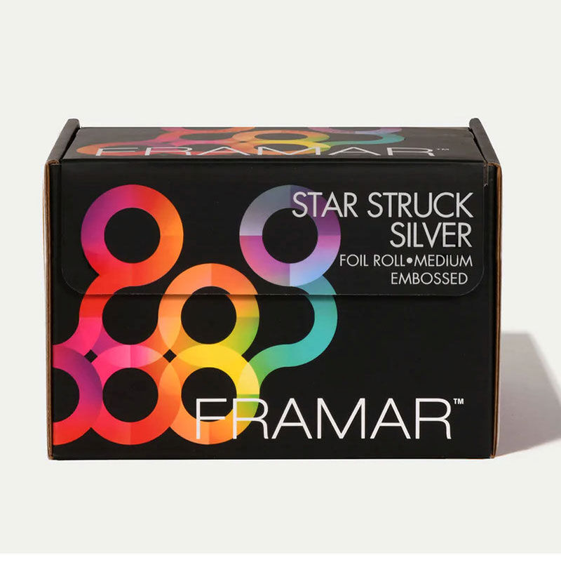 Aluminium gaufré en rouleau Foil Roll Medium Embossed star struck silver
