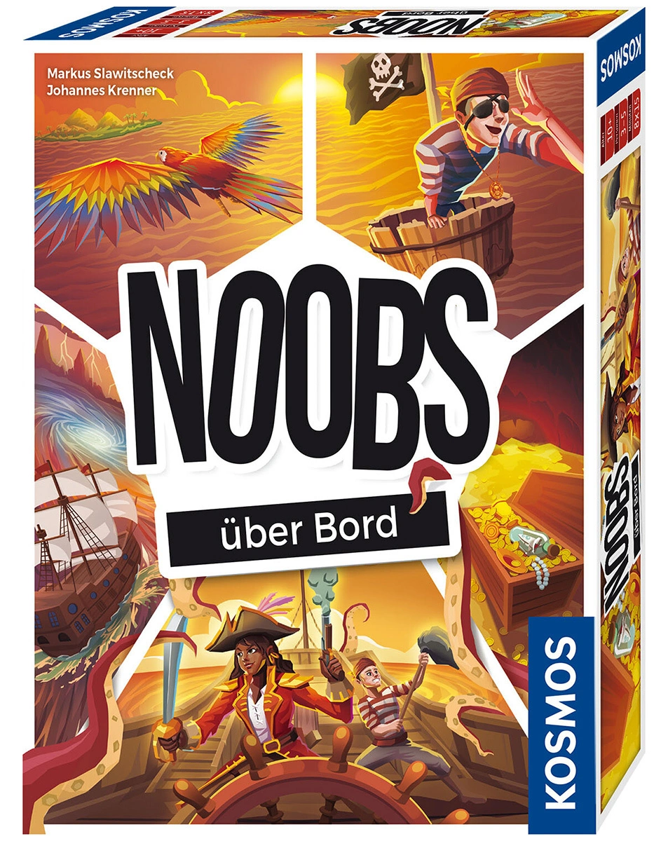 Gesellschaftsspiel NOOBS - ÜBER BORD in bunt