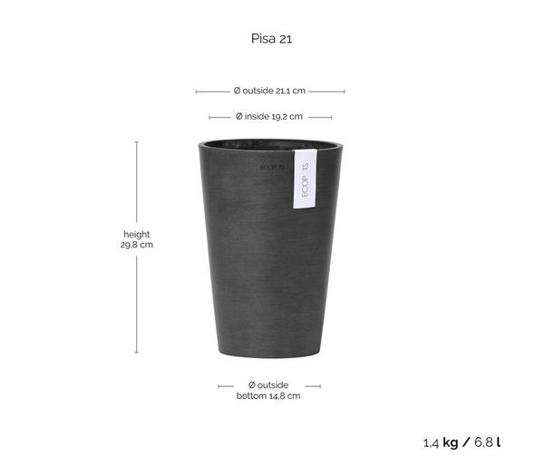Ecopots Kunststoff-Topf Pisa