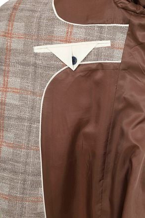 Suitable Respect Colbert Fame Jersey Ruit Flex Bruin SPE231038FA80ST-820 sand kopen