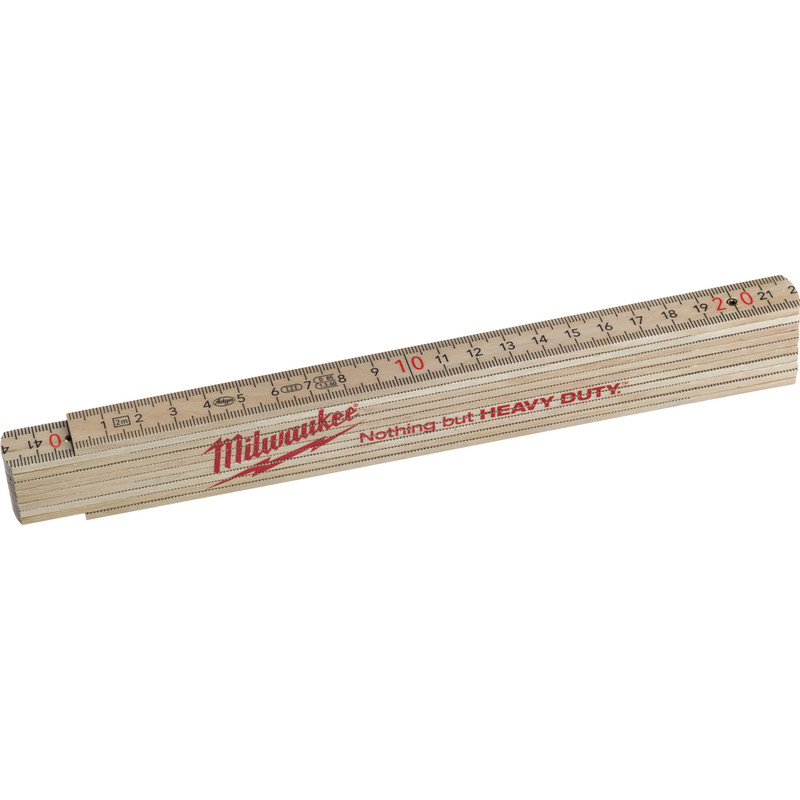 Milwaukee dunne houten duimstok 2m