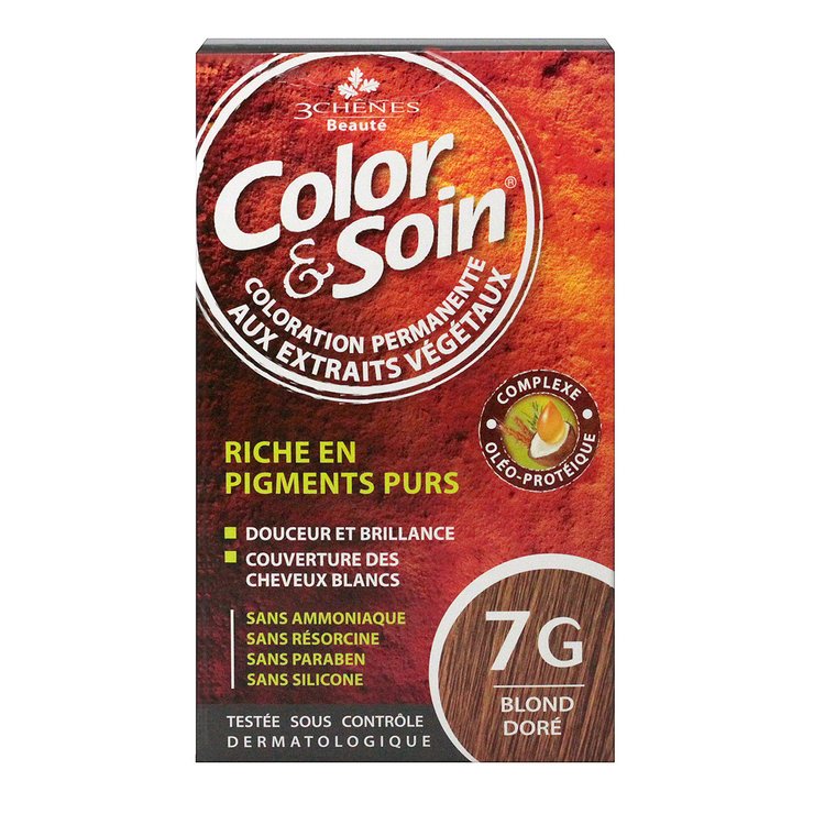 Color & Soin coloration permanente 7G blond doré