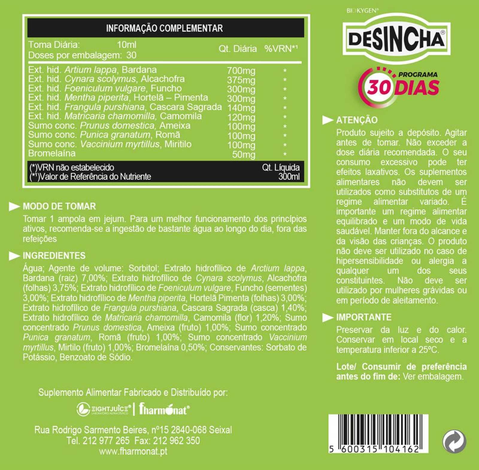 Biokygen Desinflamatório 30 dias 30 ampolas