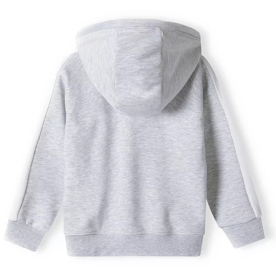 MINOTI Hoodie mit Zipper Grau Meliert