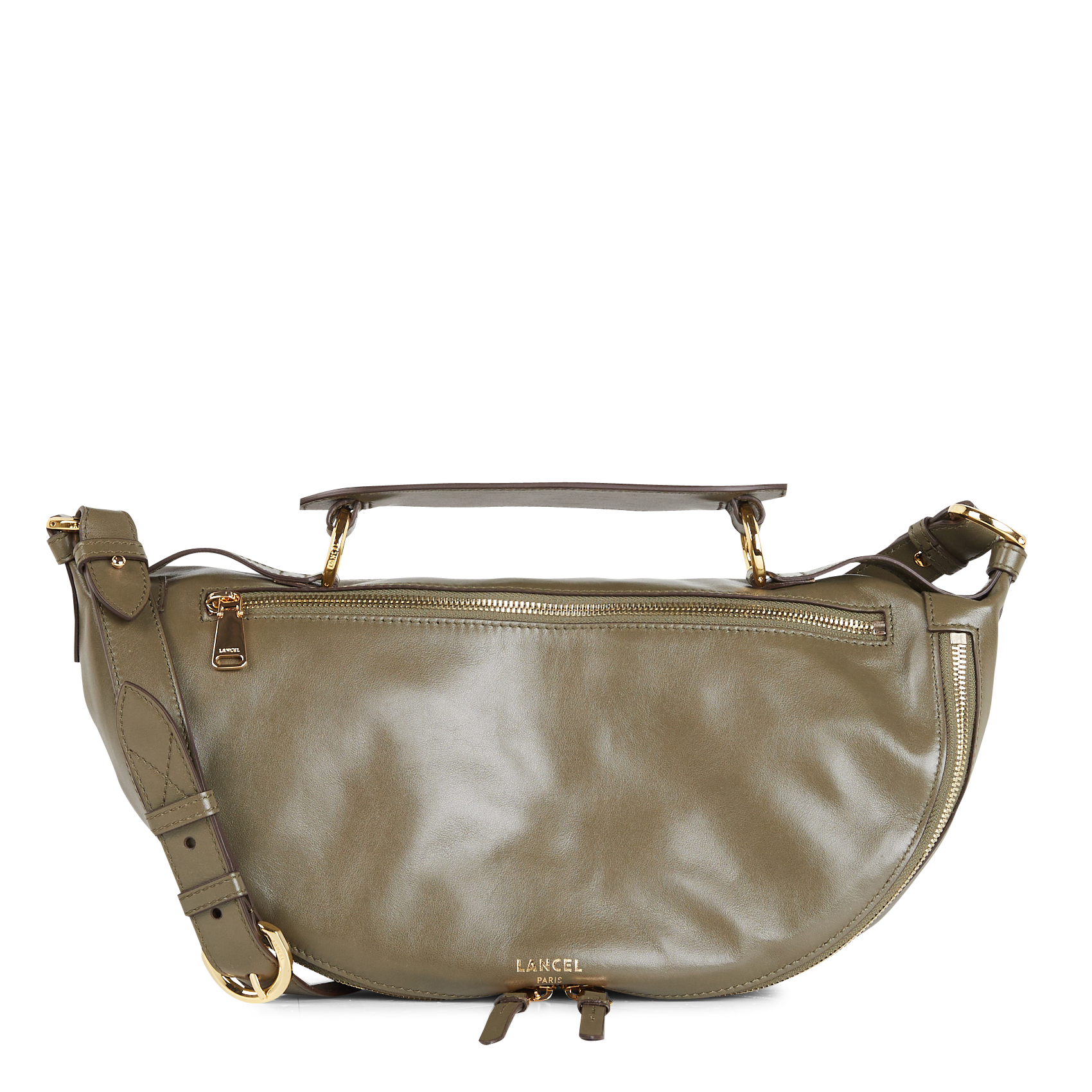 ORIGAMI M - Sac bandoulière en cuir | Kaki