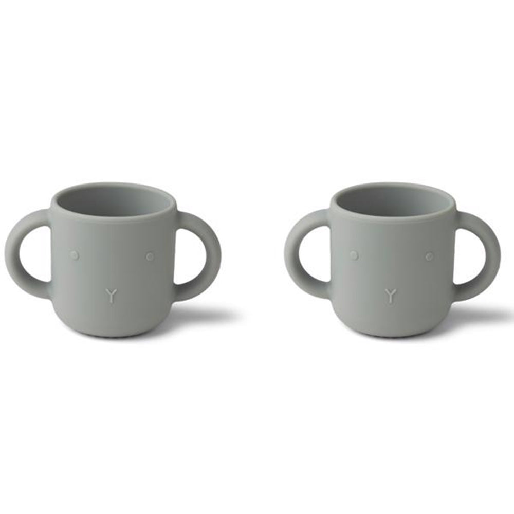 Gene Silicone Cup 2-Pak Rabbit Dove Blue - LieWood