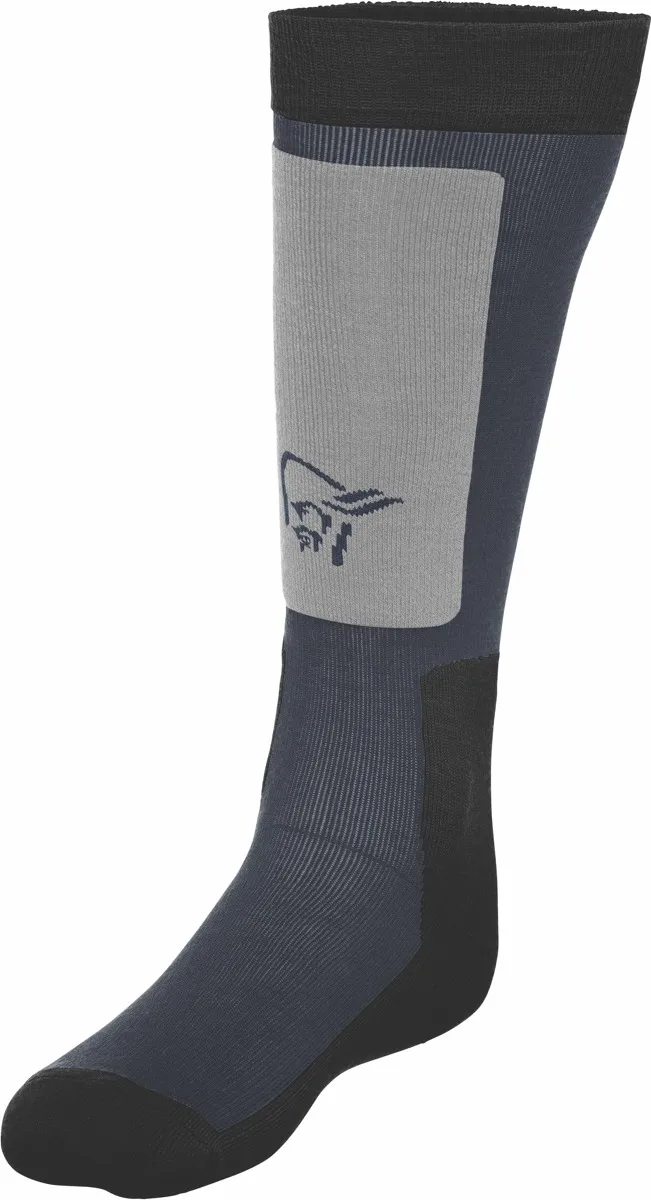 Norrøna Lofoten Mid Weight Merino Socks Long Cool Black