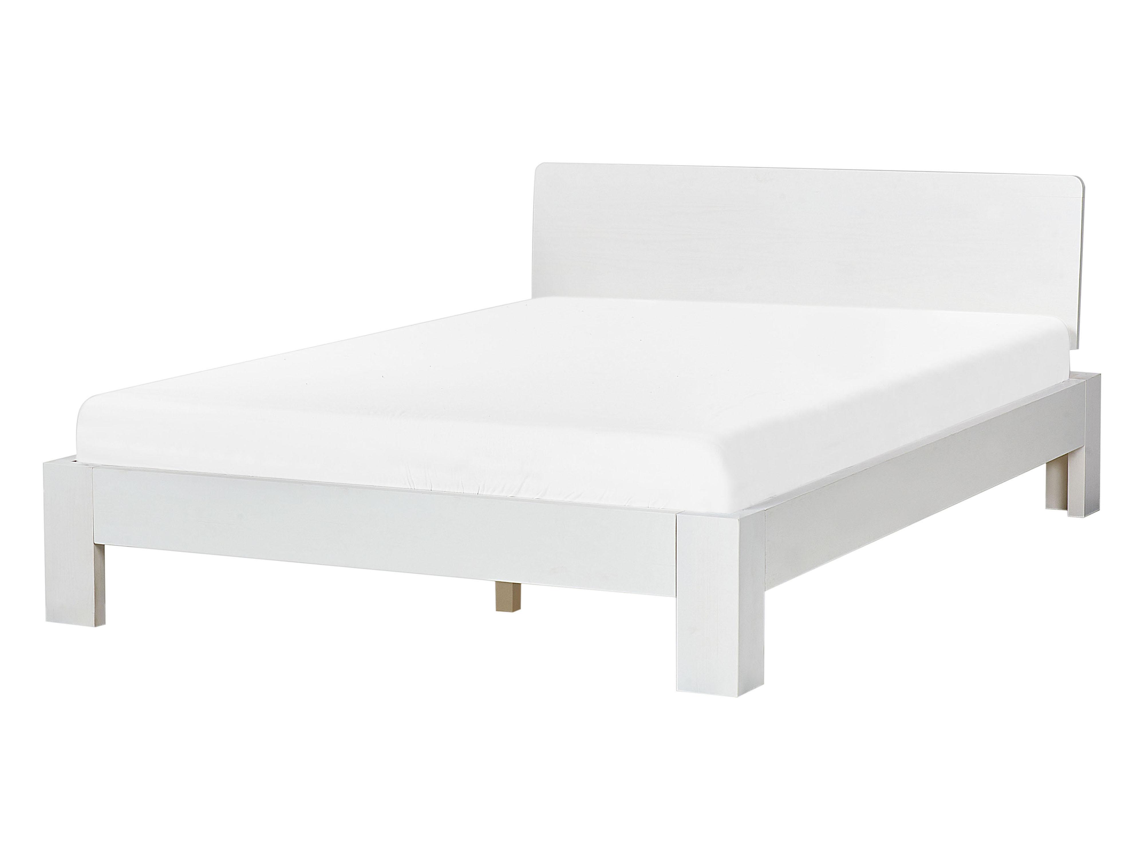 Bed Dennenhout ROYAN 140 x 200 cm Wit