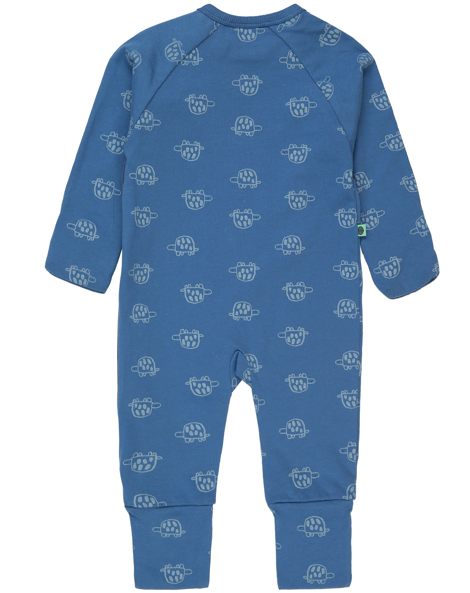 Langarm-Strampler TURTLE in blau