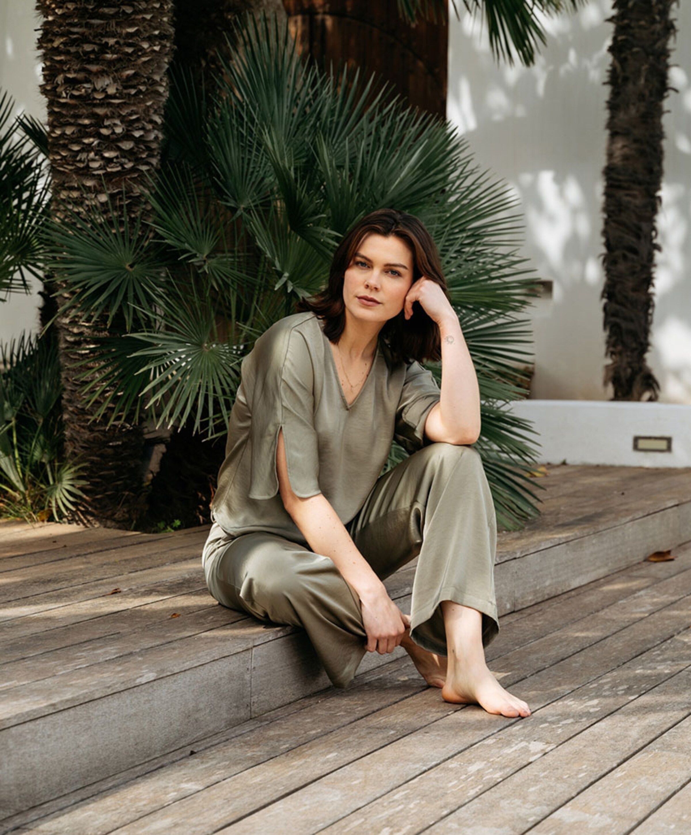 &Co Woman KIRSTEN dames broek groen