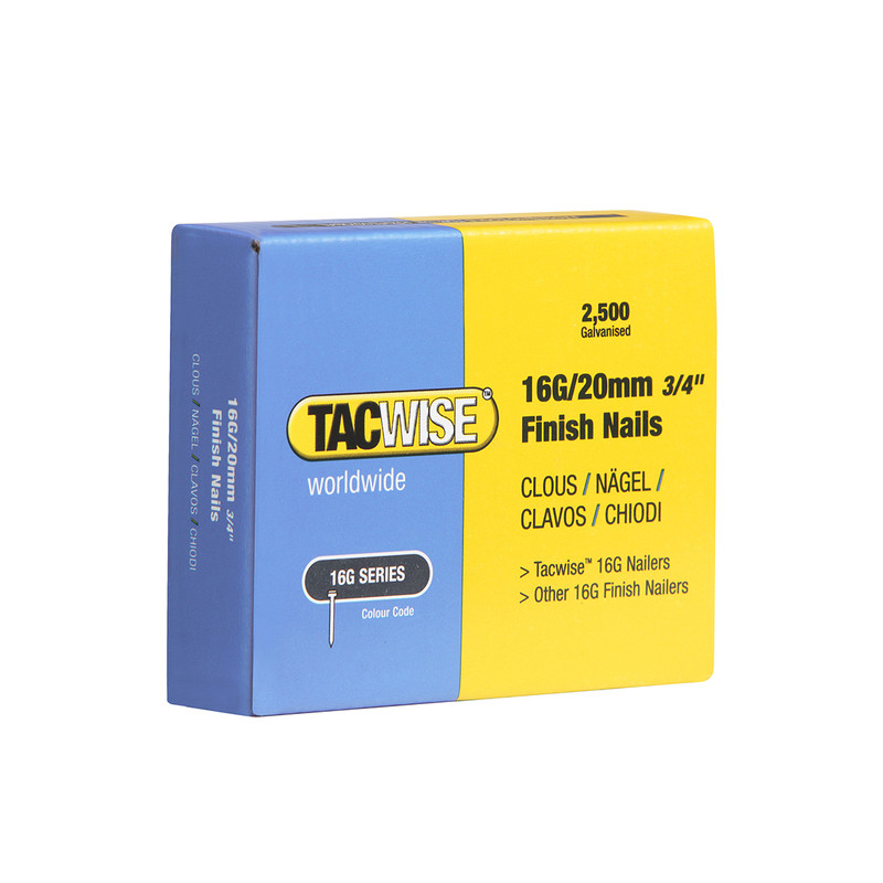 Tacwise afbouwnagels maat 16 20mm