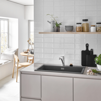 Grohe Quickfix keukenkraan Start lage uitloop supersteel