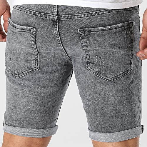 Short Jean Skinny Gris
