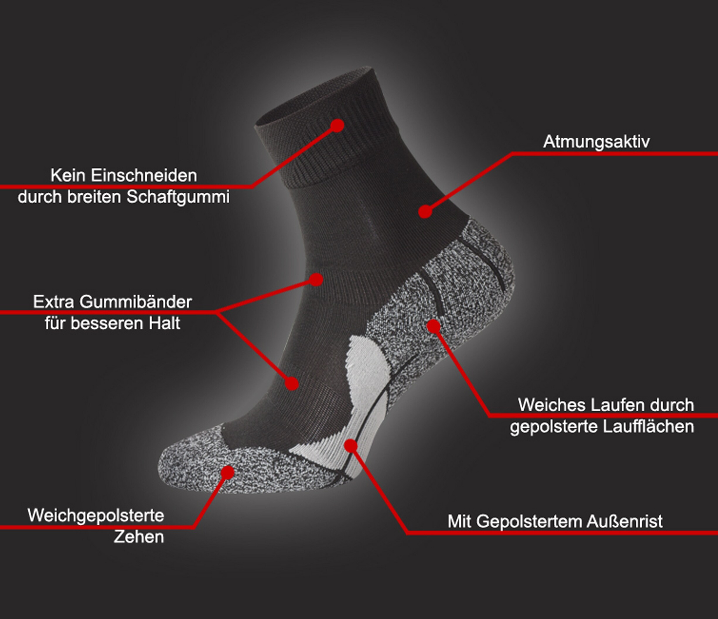 Stark Soul® Multifunktionssocken 2 Paar Hightech PERORMANCE
