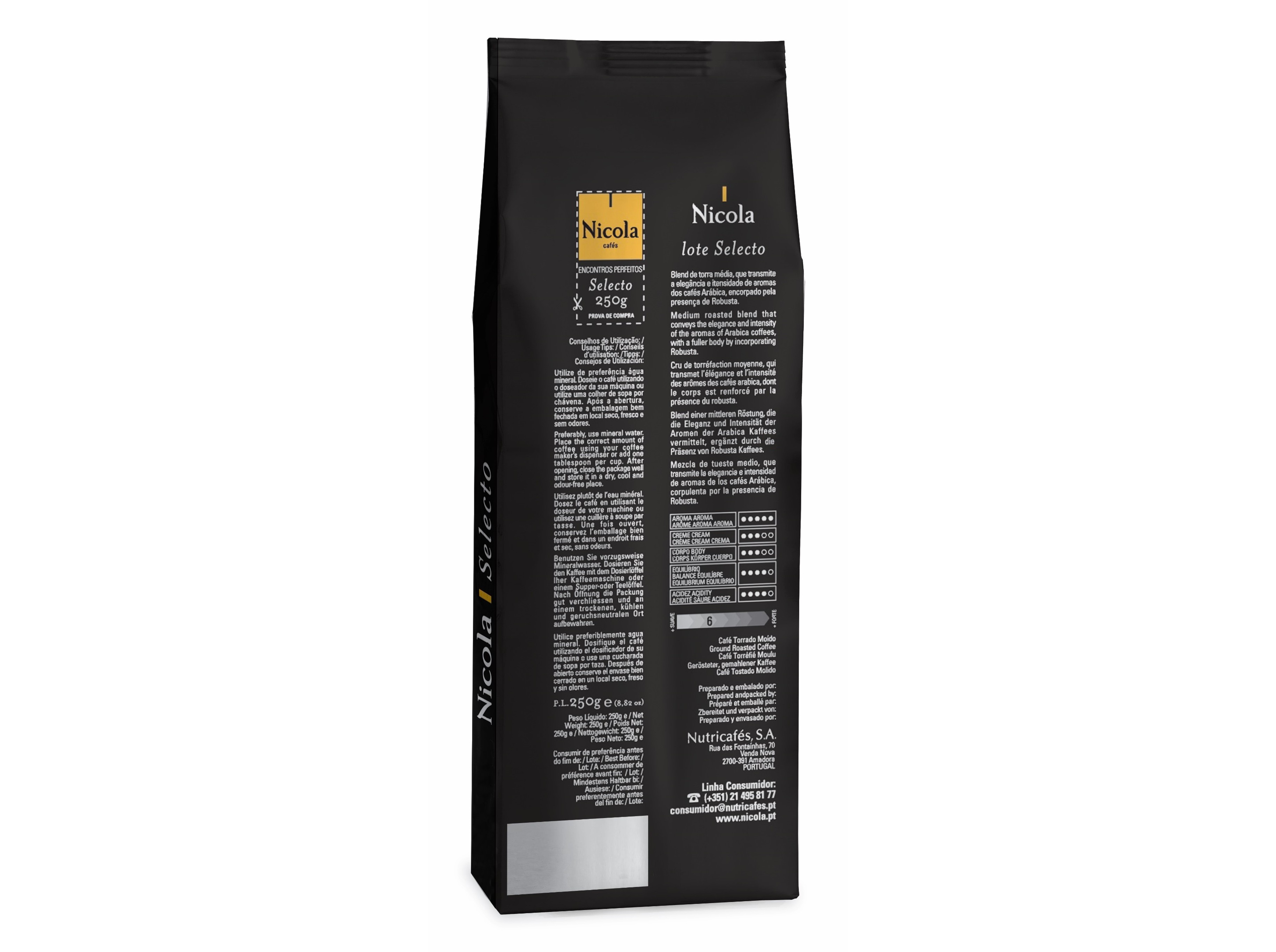 CAFÉ EM GRÃO NORMAL NICOLA SELECTO GRÃO 1 KG