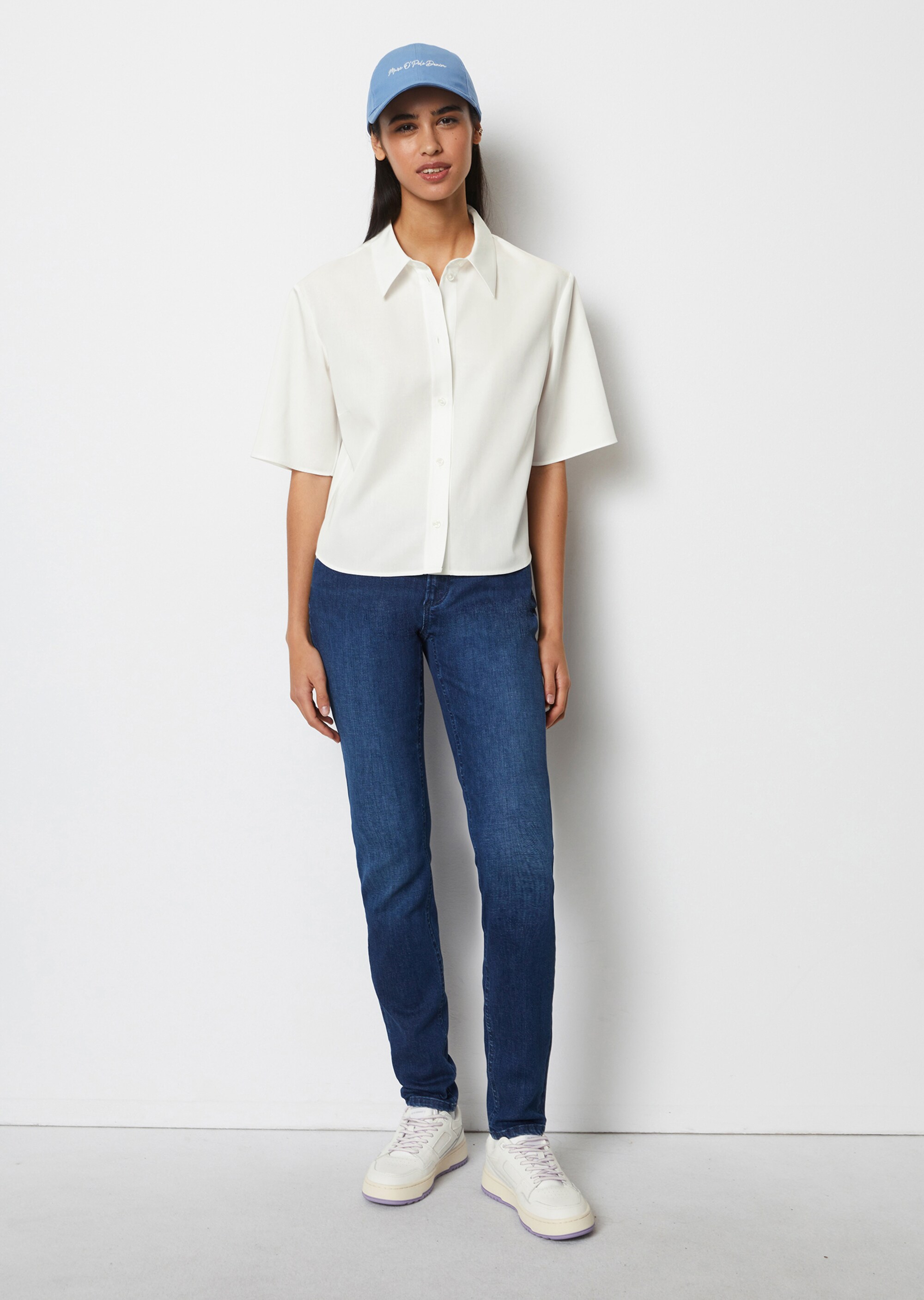 Crop-Bluse relaxed aus Tencel™ Lyocell