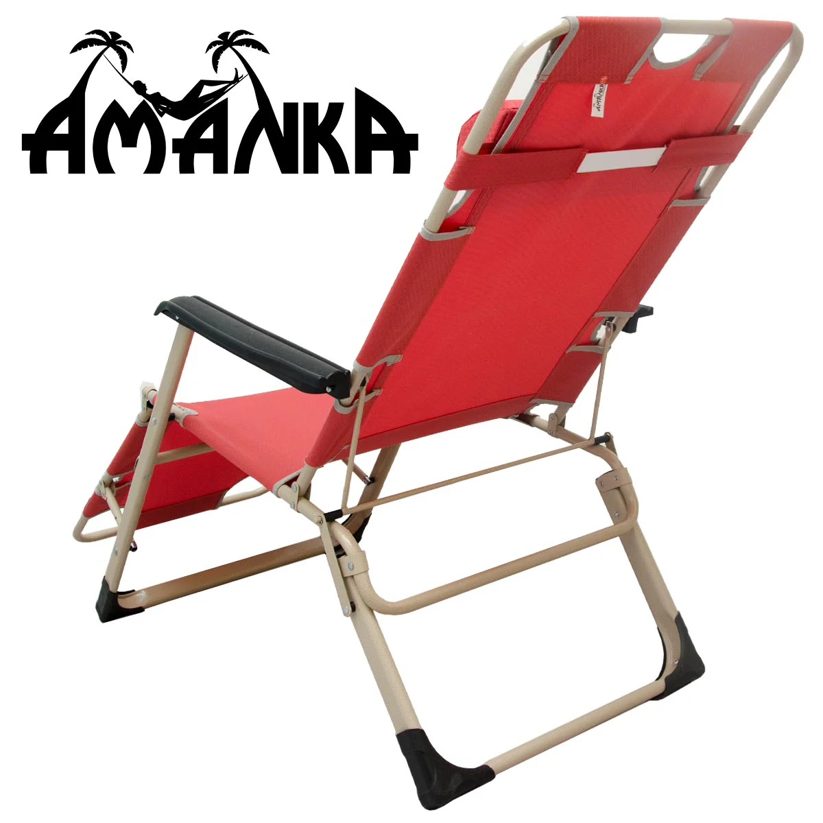 Faltbare Campingliege 178cm Gartenliege Sonnenliege Liegestuhl 120kg Strandliege